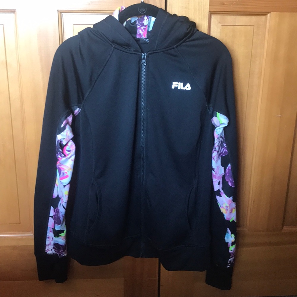 Athletic zip-up hoodie